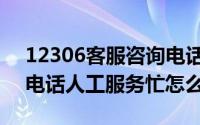 12306客服咨询电话人工服务（12306客服电话人工服务忙怎么办）