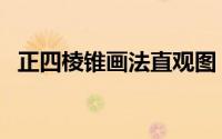 正四棱锥画法直观图（正四棱锥画法图解）
