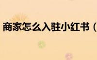 商家怎么入驻小红书（商家怎么入驻红喇叭）
