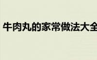 牛肉丸的家常做法大全（牛肉丸的家常做法）