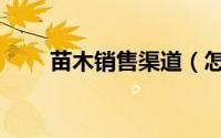 苗木销售渠道（怎么做好苗木销售）