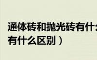通体砖和抛光砖有什么不同（通体砖和抛光砖有什么区别）