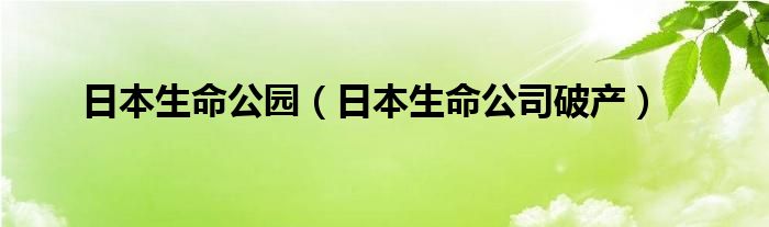 日本生命公园（日本生命公司破产）