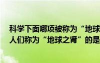 科学下面哪项被称为“地球之肾”?（腾讯公益2.17答案被人们称为“地球之肾”的是）