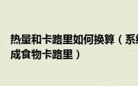 热量和卡路里如何换算（系统计算器妙招热卡路里怎么换算成食物卡路里）
