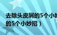 去除头皮屑的5个小妙招是什么（去除头皮屑的5个小妙招）