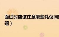 面试时应该注意哪些礼仪问题（面试中需要注意哪些礼仪问题）