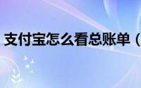 支付宝怎么看总账单（支付宝怎么看结婚证）