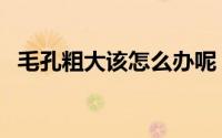 毛孔粗大该怎么办呢（毛孔粗大该怎么办）