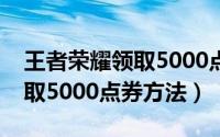 王者荣耀领取5000点券的软件（王者荣耀领取5000点券方法）