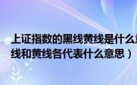 上证指数的黑线黄线是什么意思（深上证指数的日线图上白线和黄线各代表什么意思）