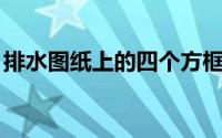排水图纸上的四个方框是什么（PS调整色调）