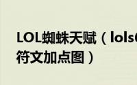 LOL蜘蛛天赋（lols6蜘蛛女皇蜘蛛打野天赋符文加点图）