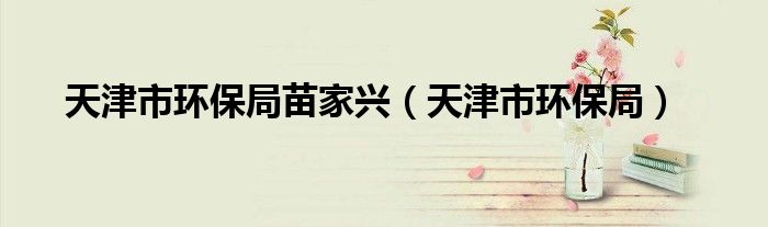 天津市环保局苗家兴（天津市环保局）