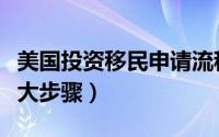美国投资移民申请流程（美国投资移民申请六大步骤）