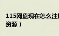 115网盘现在怎么注册（115网盘现在怎么找资源）
