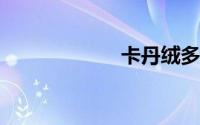 卡丹绒多少钱一米