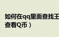 如何在qq里面查找王者战绩（如何在QQ里面查看Q币）
