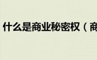 什么是商业秘密权（商业秘密权有哪些特征）