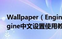 Wallpaper（Engine怎么用 Wallpaper Engine中文设置使用教程）