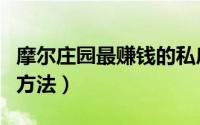 摩尔庄园最赚钱的私房菜（摩尔庄园最赚钱的方法）