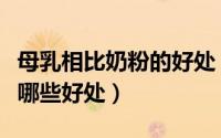 母乳相比奶粉的好处（最接近母乳的奶粉都有哪些好处）