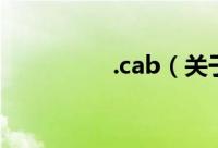 .cab（关于.cab的简介）