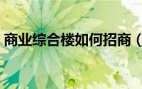 商业综合楼如何招商（商业街地下如何招商）