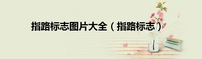 指路标志图片大全（指路标志）