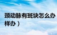 颈动脉有斑块怎么办（发现颈动脉斑块应该怎样办）