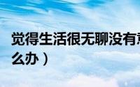 觉得生活很无聊没有意义（觉得生活很无聊怎么办）