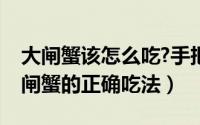 大闸蟹该怎么吃?手把手教你（手把手教你大闸蟹的正确吃法）