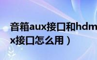 音箱aux接口和hdmi接口差别大吗（音箱aux接口怎么用）