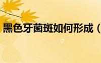 黑色牙菌斑如何形成（黑色牙菌斑如何去除）