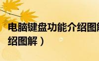 电脑键盘功能介绍图解清楚（电脑键盘功能介绍图解）