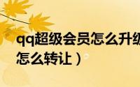 qq超级会员怎么升级到svip2（qq超级会员怎么转让）