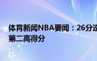 体育新闻NBA要闻：26分逆转老鹰末节砍40分队史季后赛第二高得分