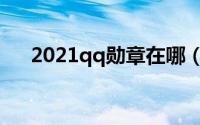 2021qq勋章在哪（2021qq勋章在哪）