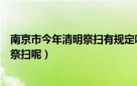 南京市今年清明祭扫有规定吗（清明南京暂停现场祭扫如何祭扫呢）