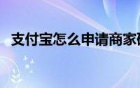 支付宝怎么申请商家码（支付宝怎么申请）