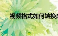视频格式如何转换成视频下载器版本？