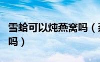 雪蛤可以炖燕窝吗（燕窝雪蛤的炖法你学会了吗）