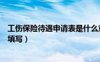 工伤保险待遇申请表是什么意思（工伤保险待遇申请表如何填写）