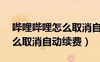 哔哩哔哩怎么取消自动续费服务（bilibili怎么取消自动续费）
