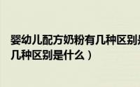 婴幼儿配方奶粉有几种区别是什么意思（婴幼儿配方奶粉有几种区别是什么）
