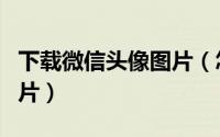 下载微信头像图片（怎样下载手机微信头像图片）
