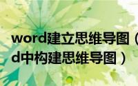 word建立思维导图（如何在Microsoft Word中构建思维导图）