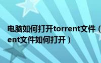 电脑如何打开torrent文件（torrent文件用什么打开、torrent文件如何打开）