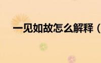 一见如故怎么解释（一见如故怎么解释）