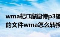 wma杞寲鎴恗p3鏍煎紡（wma是什么格式的文件wma怎么转换mp3）